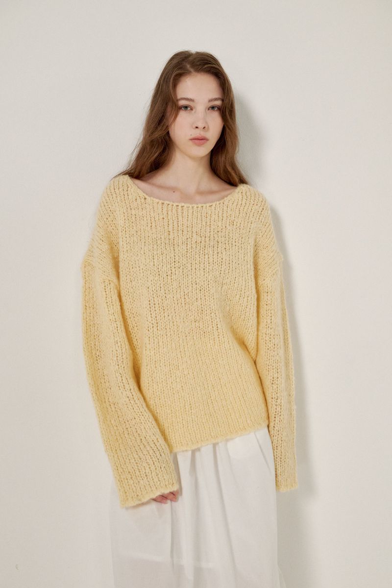 Mohair knit (Yellow)