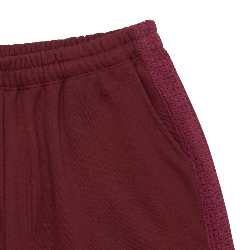Asel Bermuda Sweat Shorts Burgundy