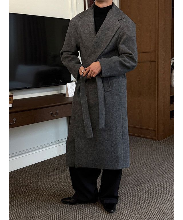 [F/W] Basic robe long coat(2color)