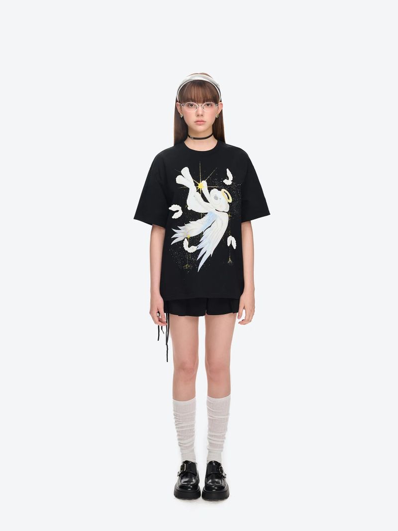 13DE MARZO(トレセ・デ・マルゾ)の「13DE MARZO Angel Devil Bear T-Shirt(Tops)」