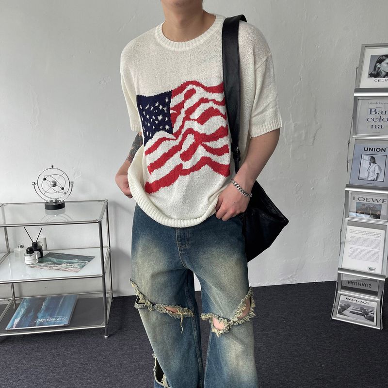 COZINESS（コジネス）の「CM - USA Flag Knitwear (4 colors)（Tops）」