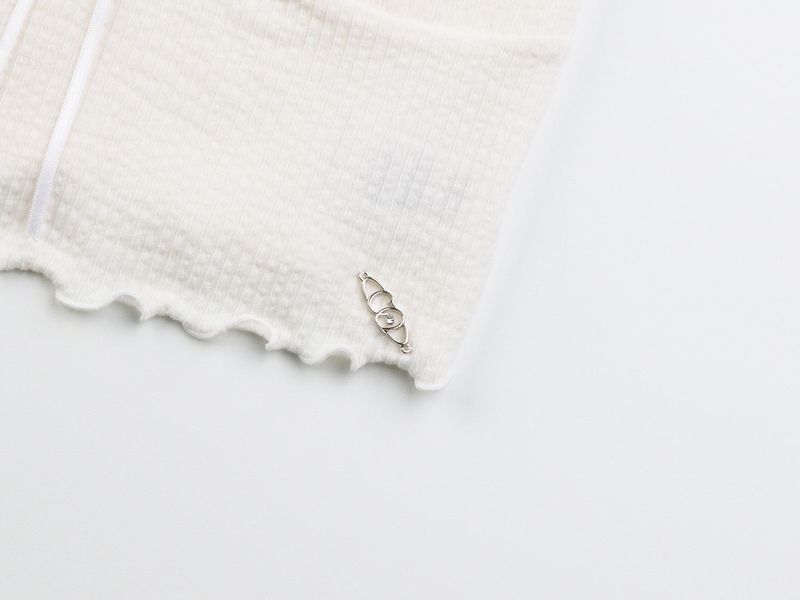 lace top warmer set - ivory