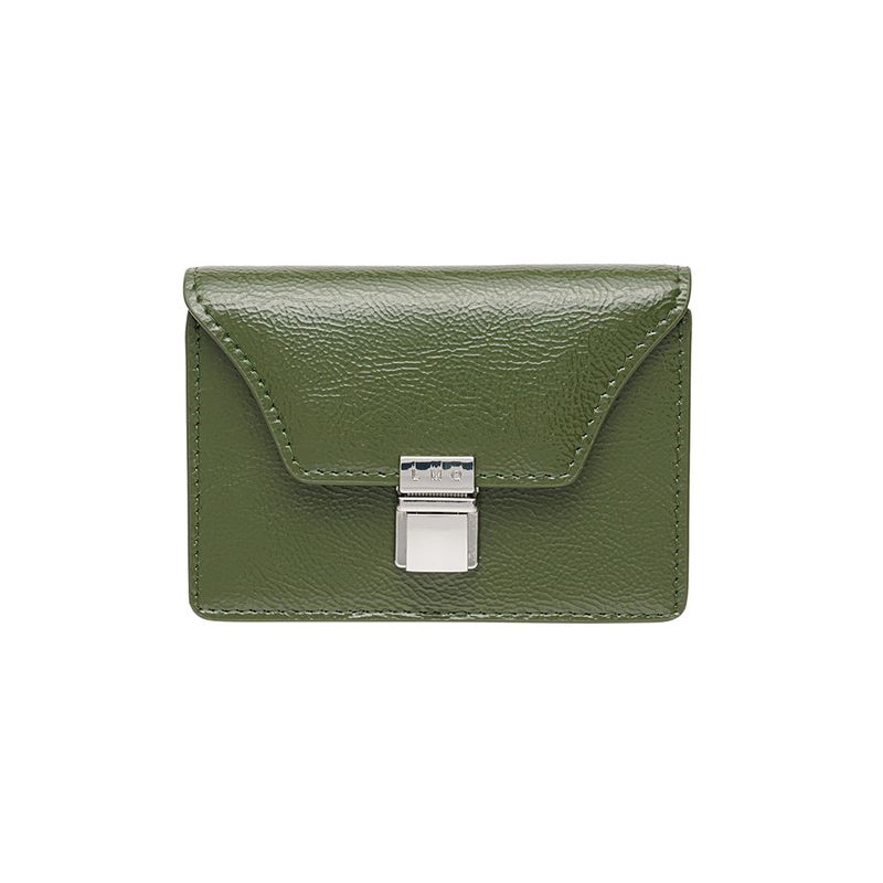 Modic Buckle 3 Layer Accordion Card Wallet Khaki