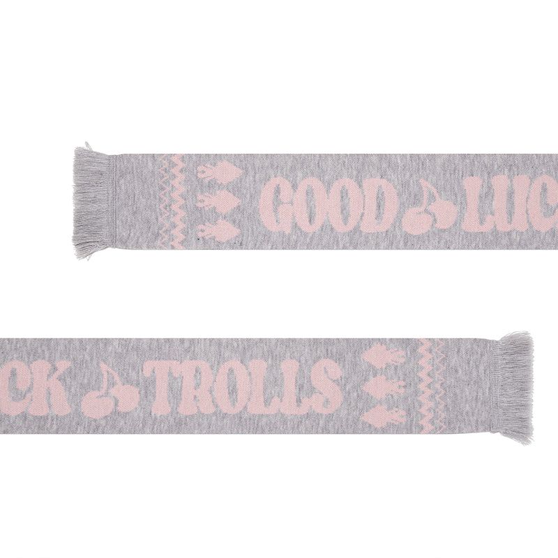 TROLLS JACQUARD KNIT MUFFLER - MELANGE GRAY