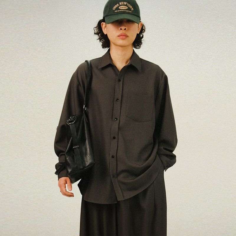 SEMIKAJI(セミカジ)の「Bonjour Overfit Natural Shirts(Tops)」
