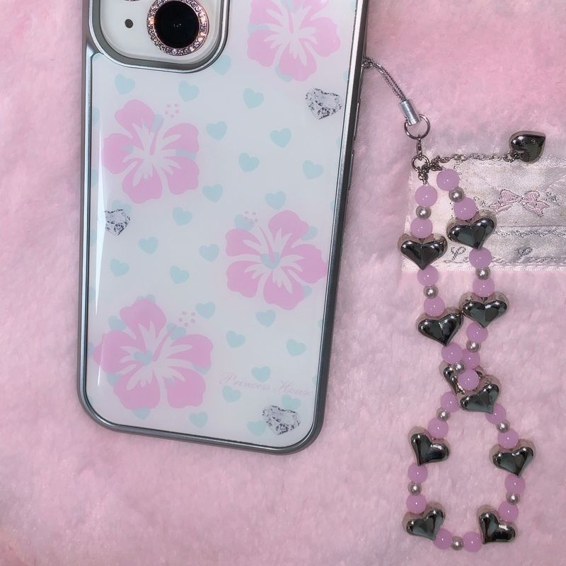 pink soda strap - heart
