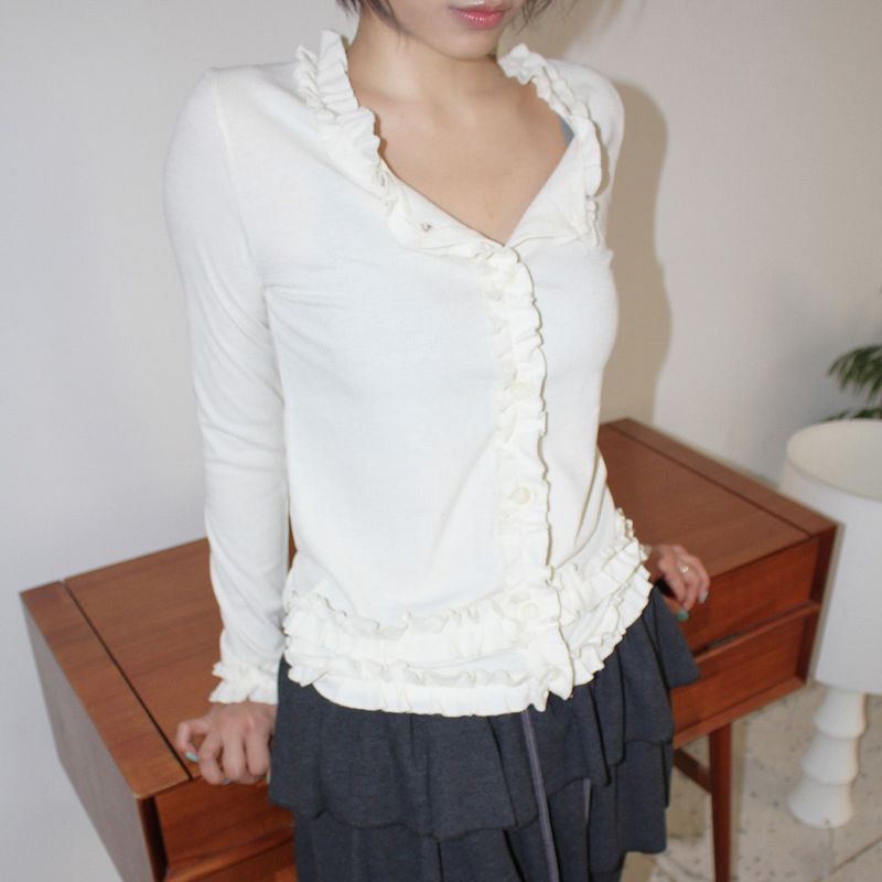 Radio Pacific（ラジオパシフィック）の「Alan frill cardigan（Tops）」