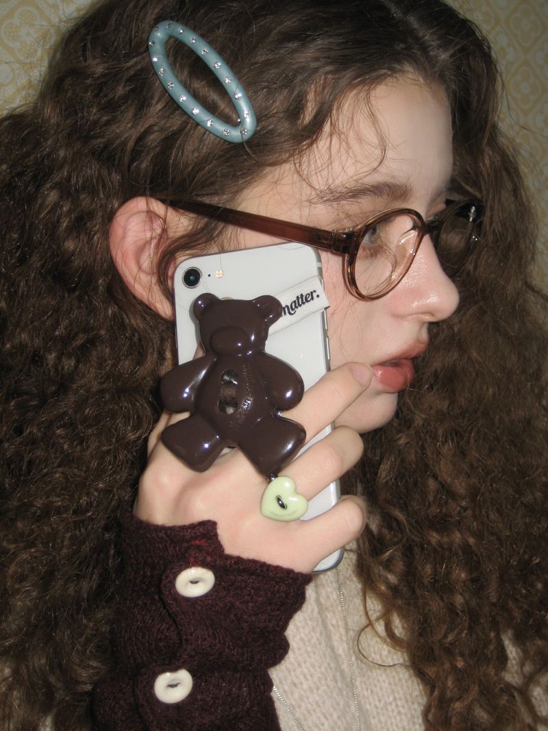 [Formica] Brownie Bear button tok, Basic