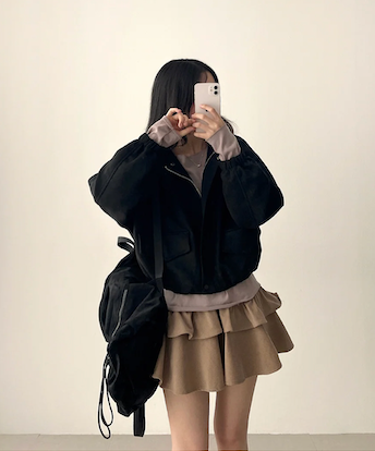 Bipol Golden Flare Cancanminiskirt