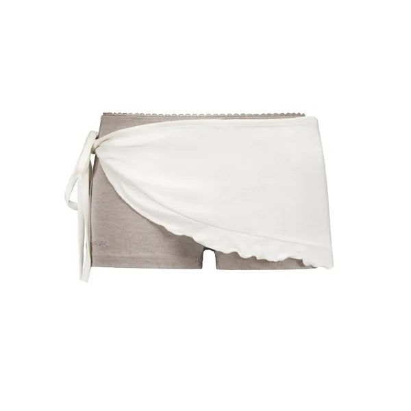 Forusring（フォーラスリング）の「ココア ラップ スカートパンツ [IVORY-GREY]（パンツ）」