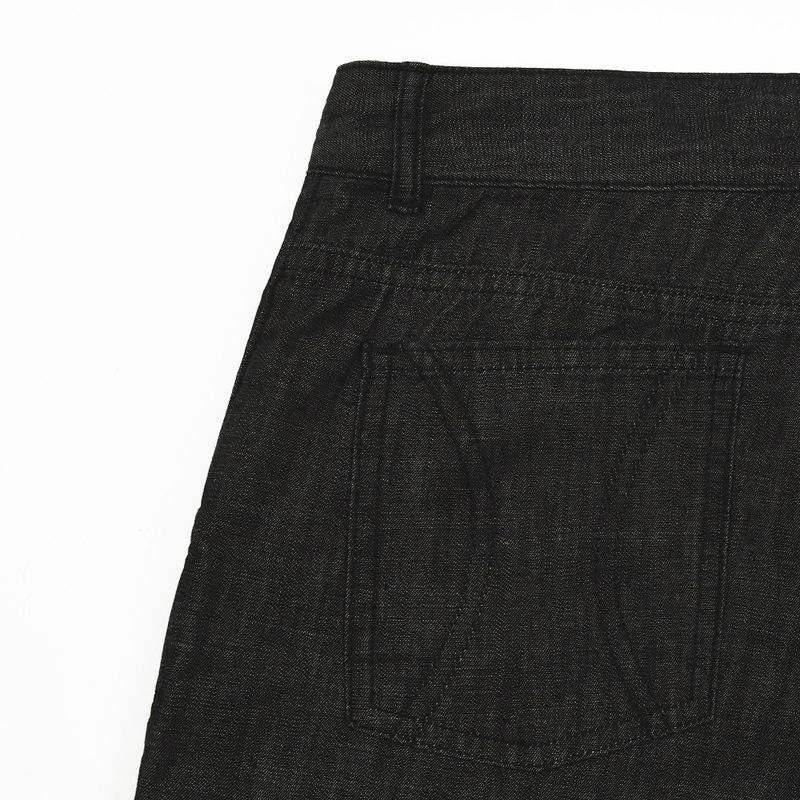 1/2 ROUX BASE UNIFORM LIGHT DENIM PANTS (BLACK)