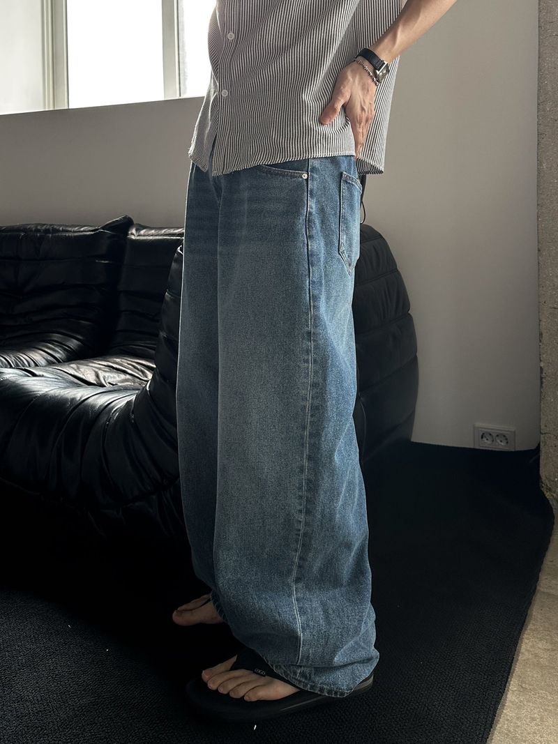 Rael Washed Wide Denim Pants