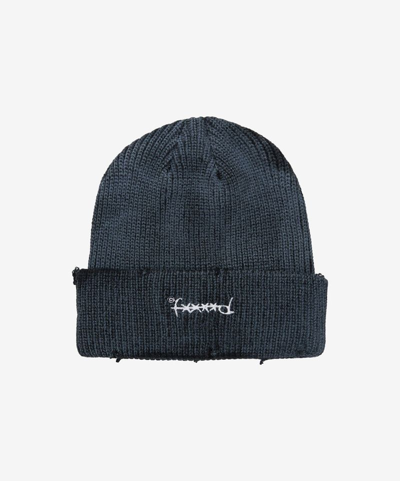 fxxxxd（ファックスド）の「F****D サインビーニーダメージ（帽子）」