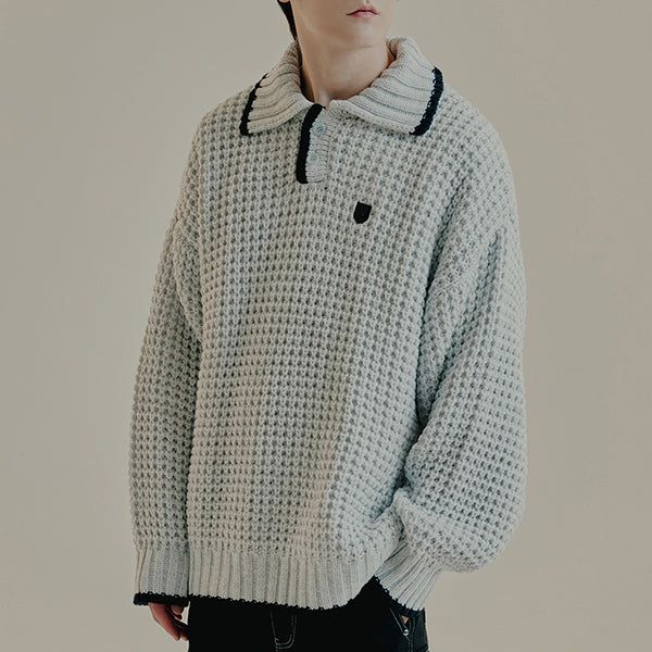 HEAVY WAFFLE PIQUE KNIT