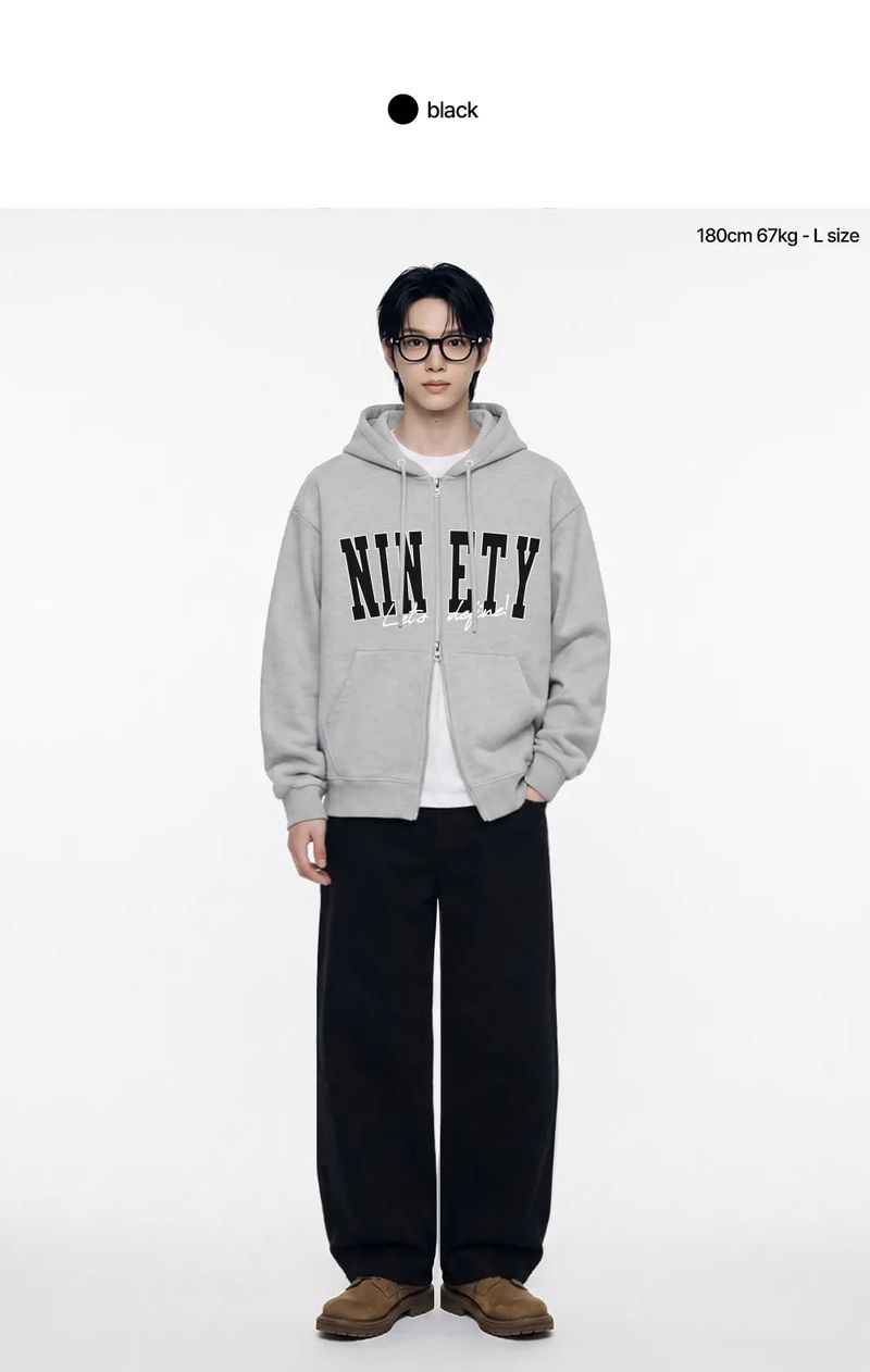 basic washing wide cotton pants (black)