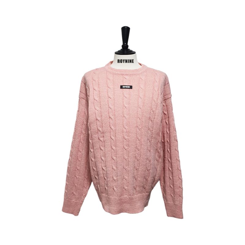ROYNINE（ロイナイン）の「Light Pink Cable Knit（Tops）」