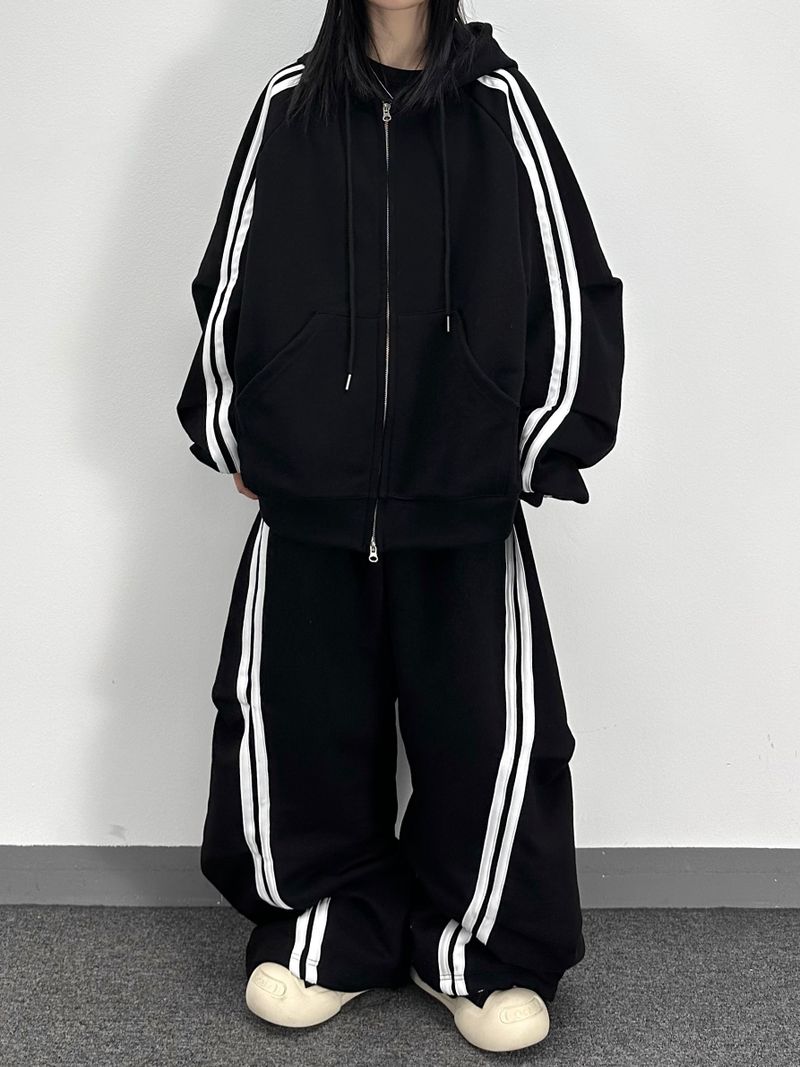 eight track hoodie zip-up 