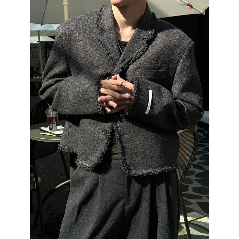 [F/W] Crop tessel jacket(2color)