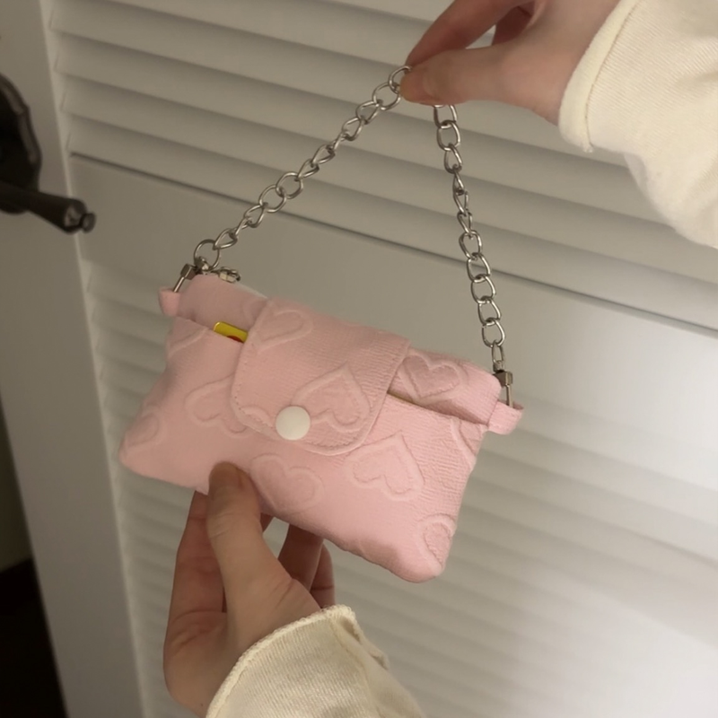 heart chain wallet bag_width (3color)