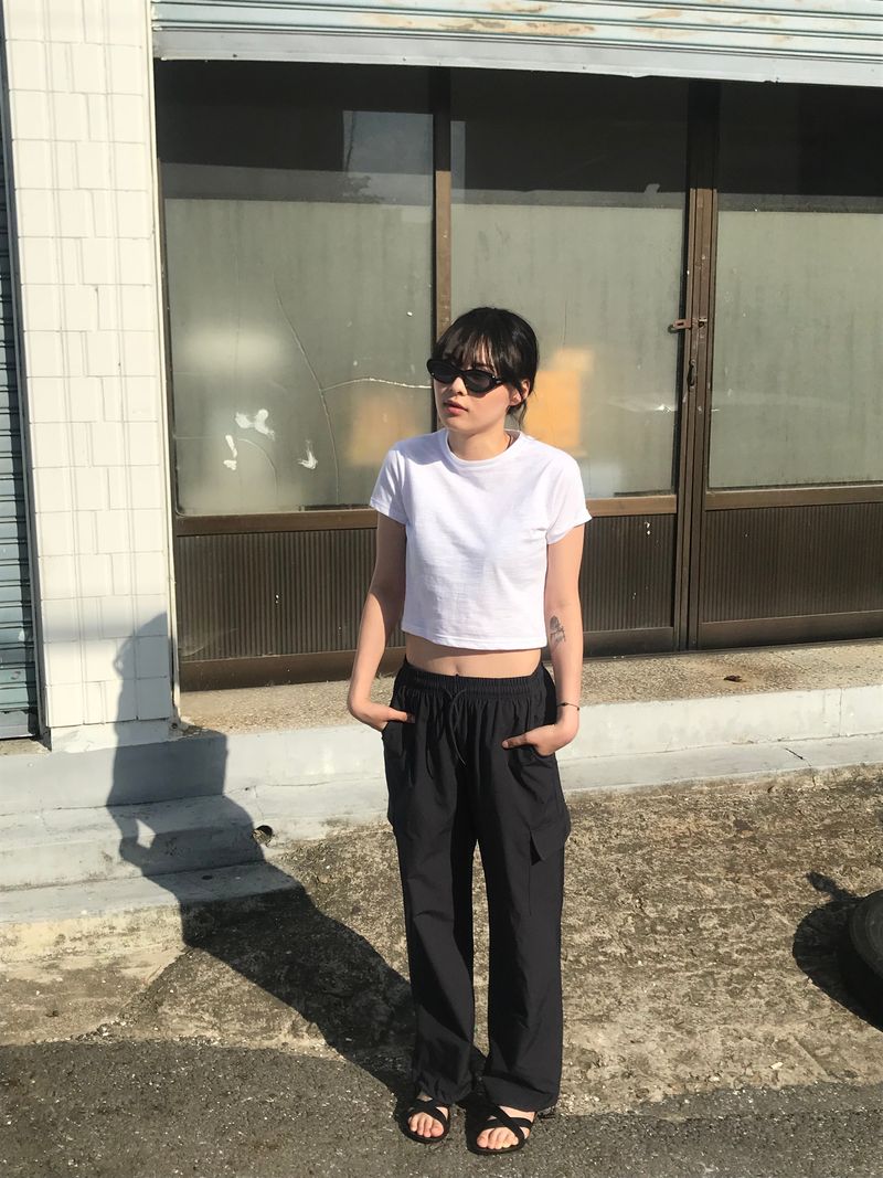 Daily nylon cargo pants