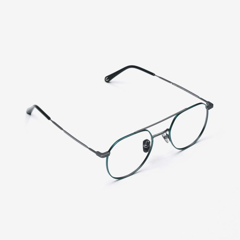 Knouun Round titanium glasses CODE. 101. C Gray
