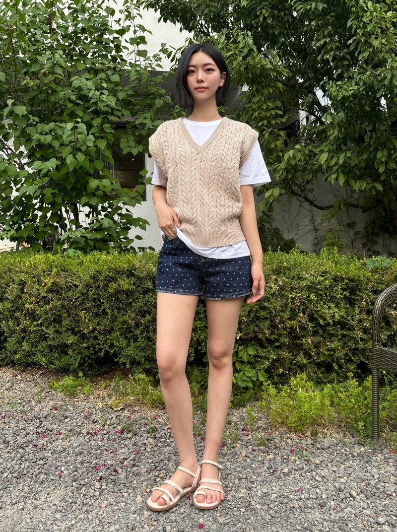DARK BLUE DOT DENIM PANTS code 21100