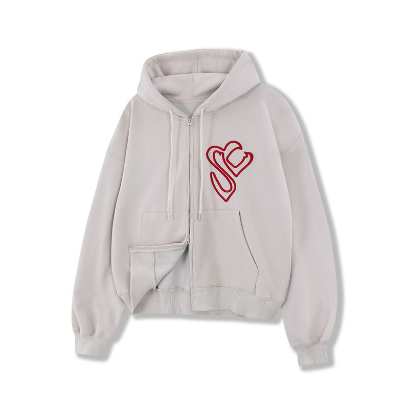 26SS★ Rubber Stitch Hood Zip-Up