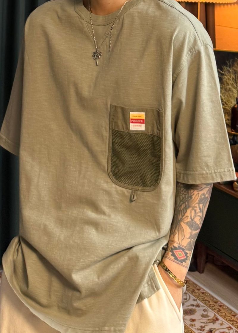 Fishing Pocket Short Sleeve 4COLOR