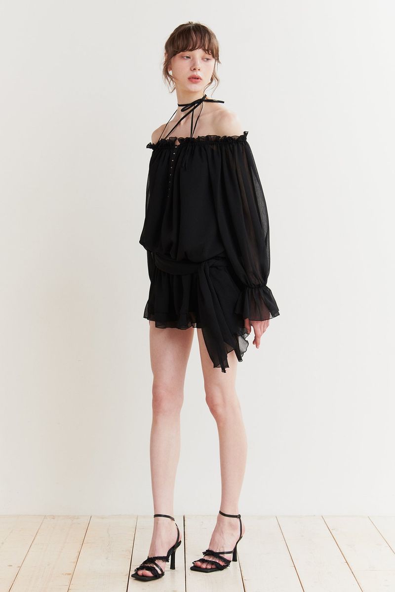 PAIN OR PLEASURE（ペインオアプレジャー）の「ANGEL HOOK DRESS black（Dresses）」