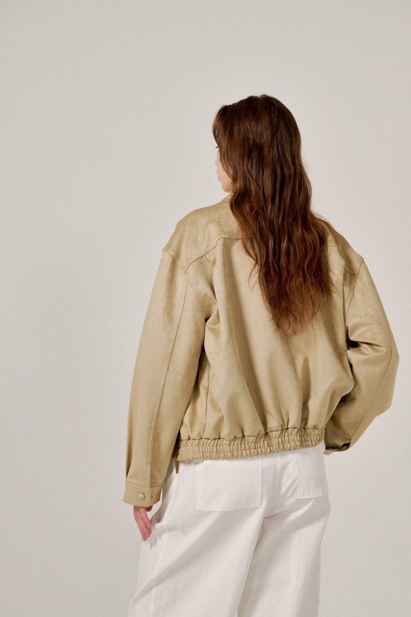 Suede jumper (Beige)