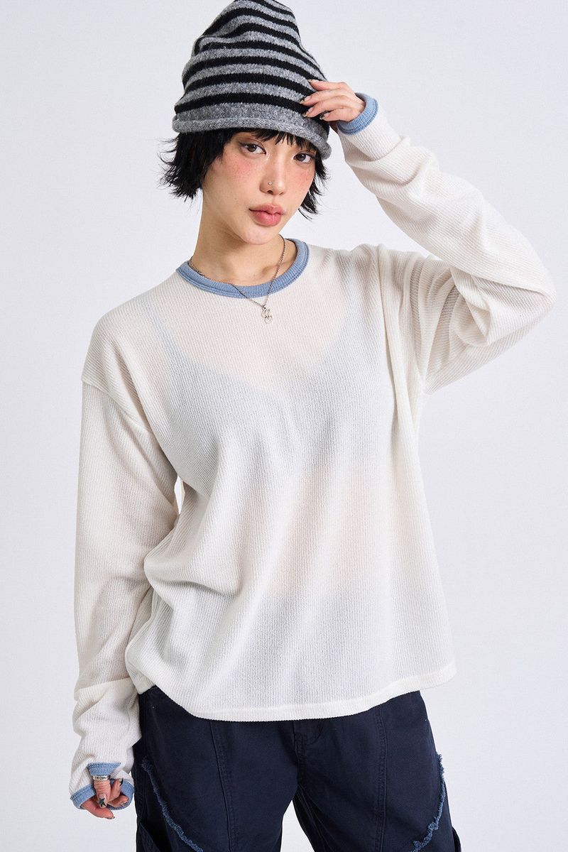 Raucohouse(ラウコハウス)の「Hale fingerhole long sleeve(Tops)」