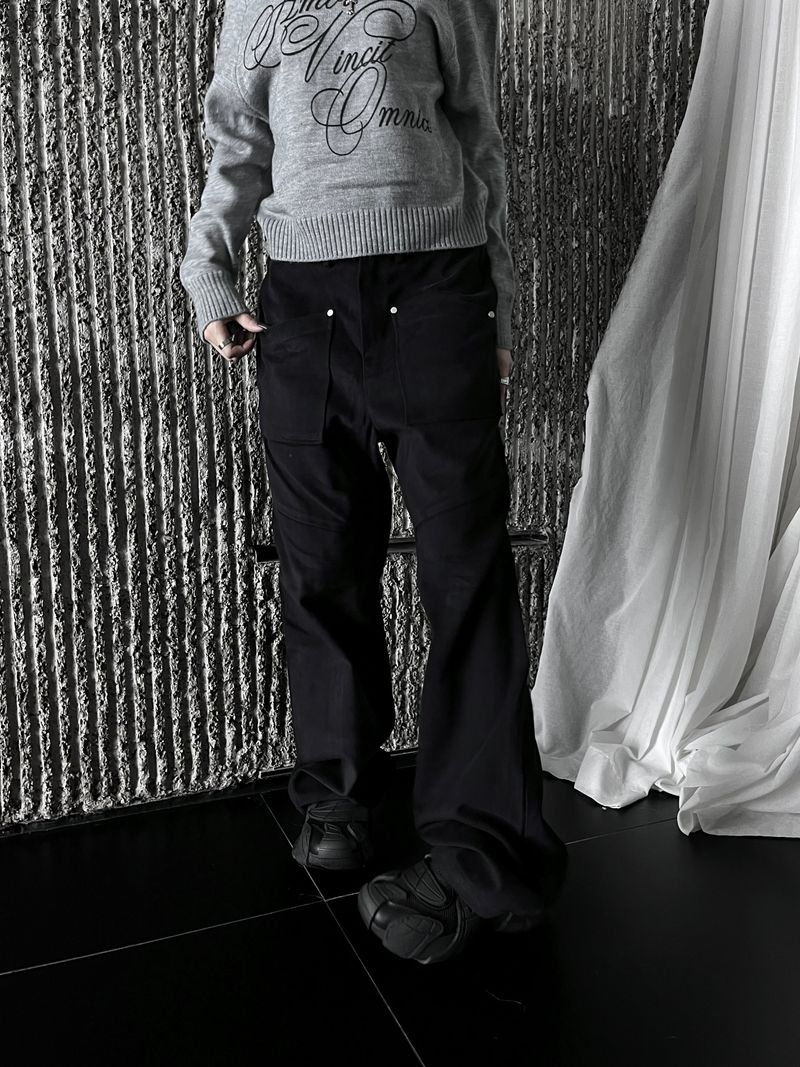 dying cutting zipper pants