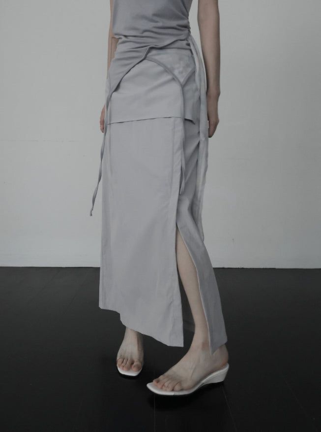 E-Sen Layered Wrap Skirt