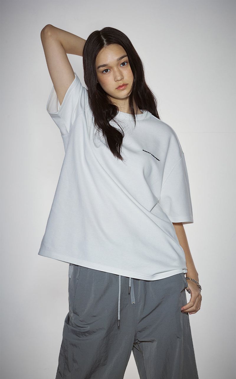 BLUR HEART T-SHIRTS_WHITE