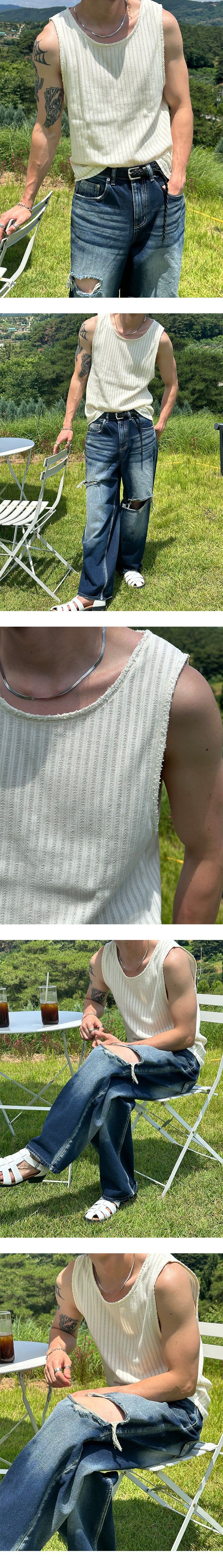 [S/S] Cutting golgi sleeveless (2color)