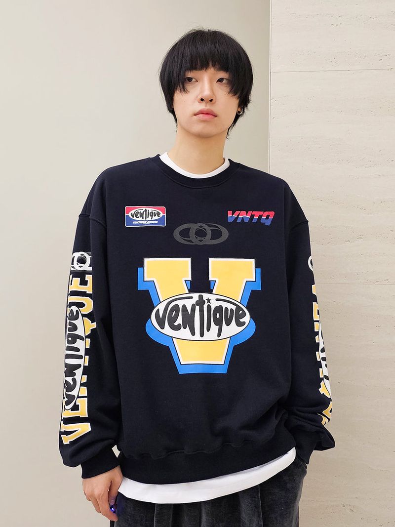 VENTIQUE Racing sweatshirt 2color
