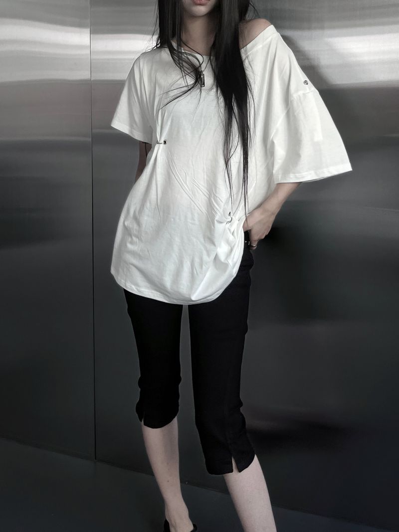 piercing ring one off short sleeve (2color)
