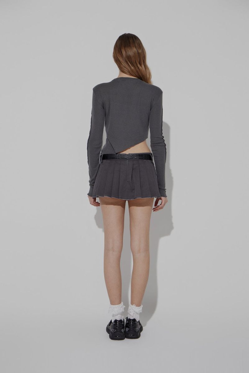 CHINO PLEATS SKIRT