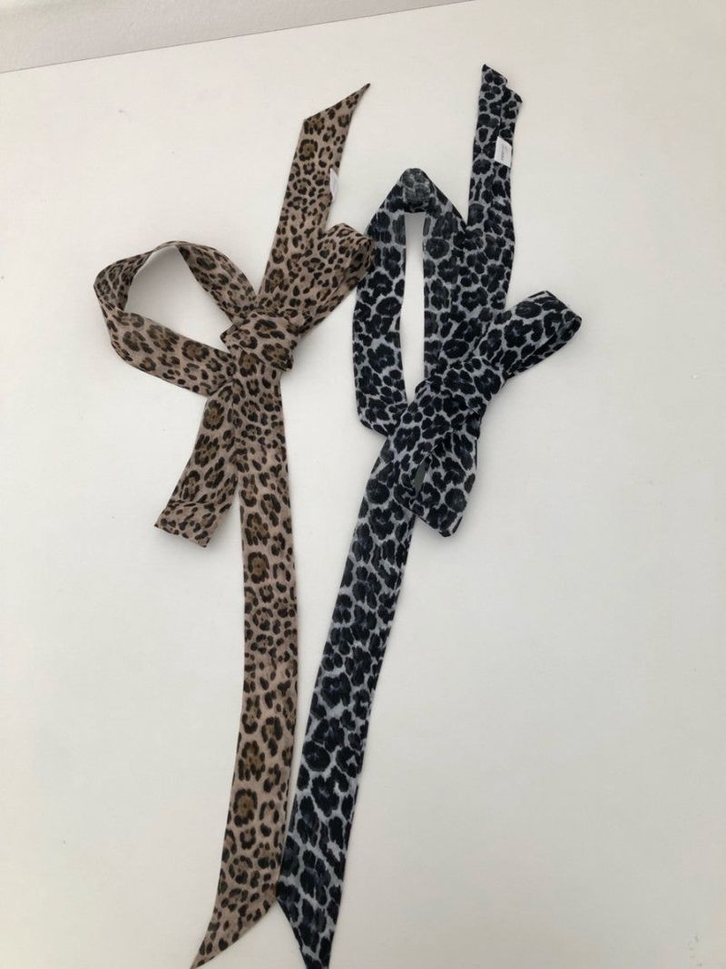 leopard silk scarf