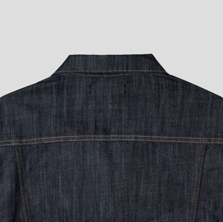 Friendly Pintuck Trucker Denim Jacket