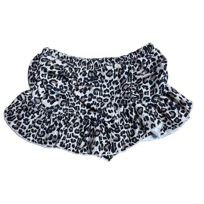 Feral Leopard Banding Mini Skirt Pants (Leopard)