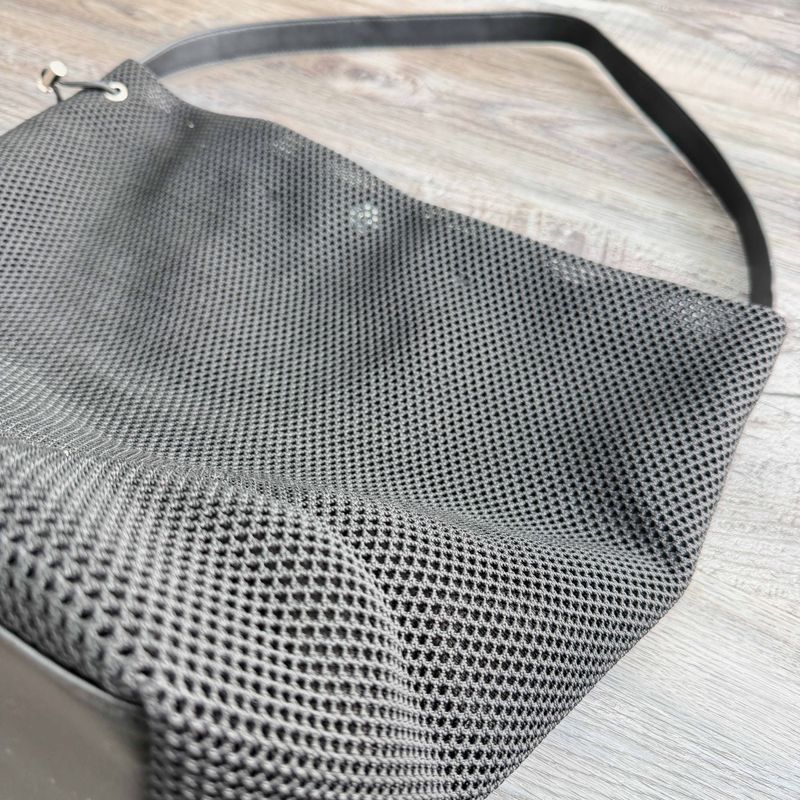 Black Mesh Shoulder Bag