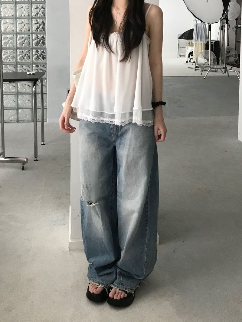 Perrier Frill Top (3 colors)