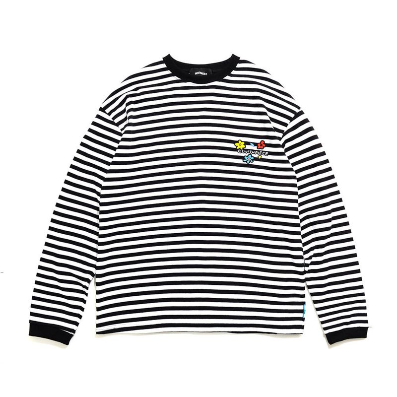 [EZwithPIECE] FRIENDS ST LS (BLACK)