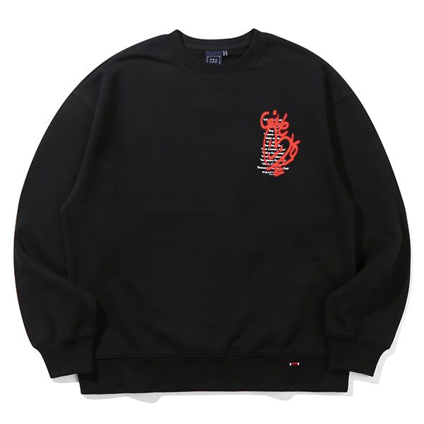 GIVE LOVE SWEAT SHIRT_BLACK