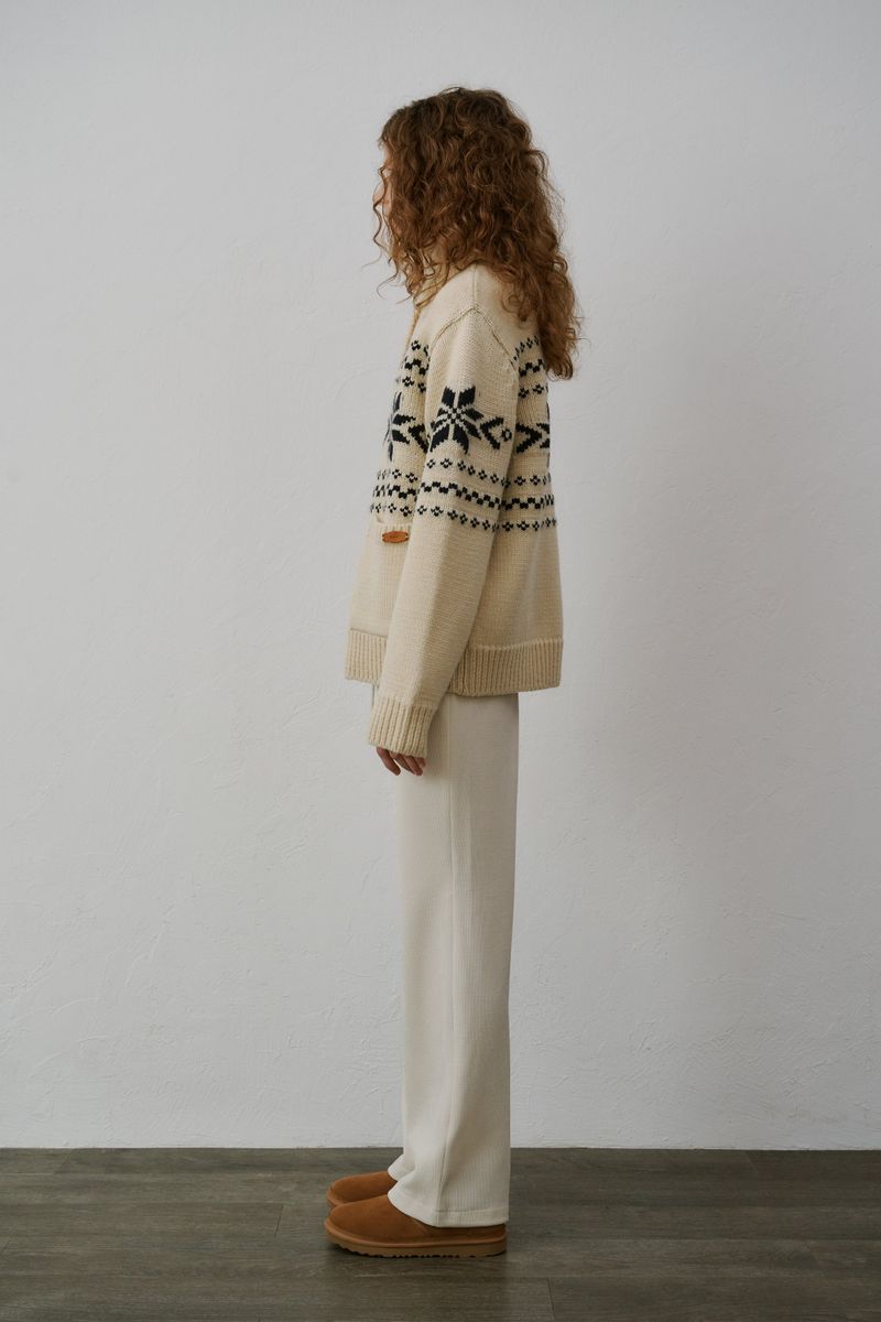 Snow cowichan cardigan (Ivory)