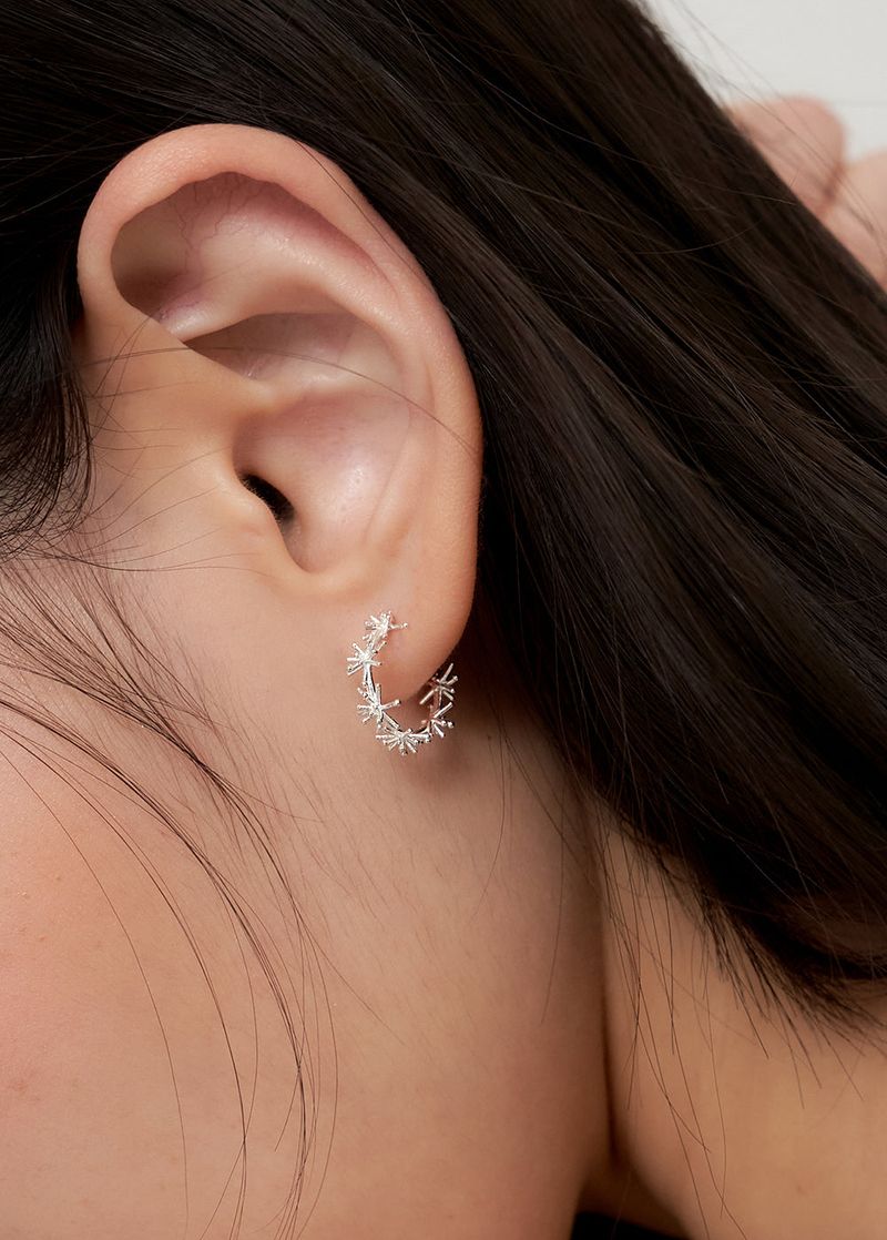 [silver925] dandelion earring - silver