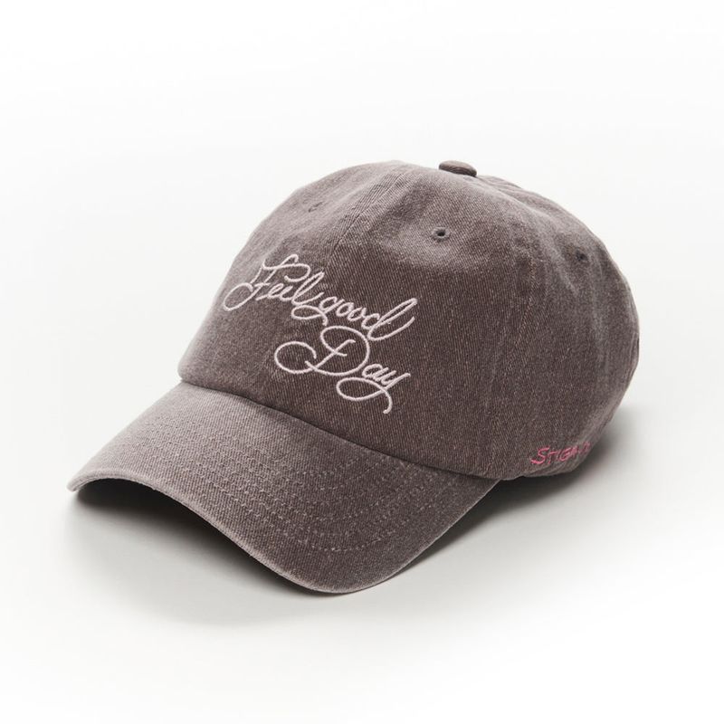STIGMA(スティグマ)の「FLOWER PIGMENT BIOWASHED BALL CAP PURPLE BROWN / BLACK(Hats)」