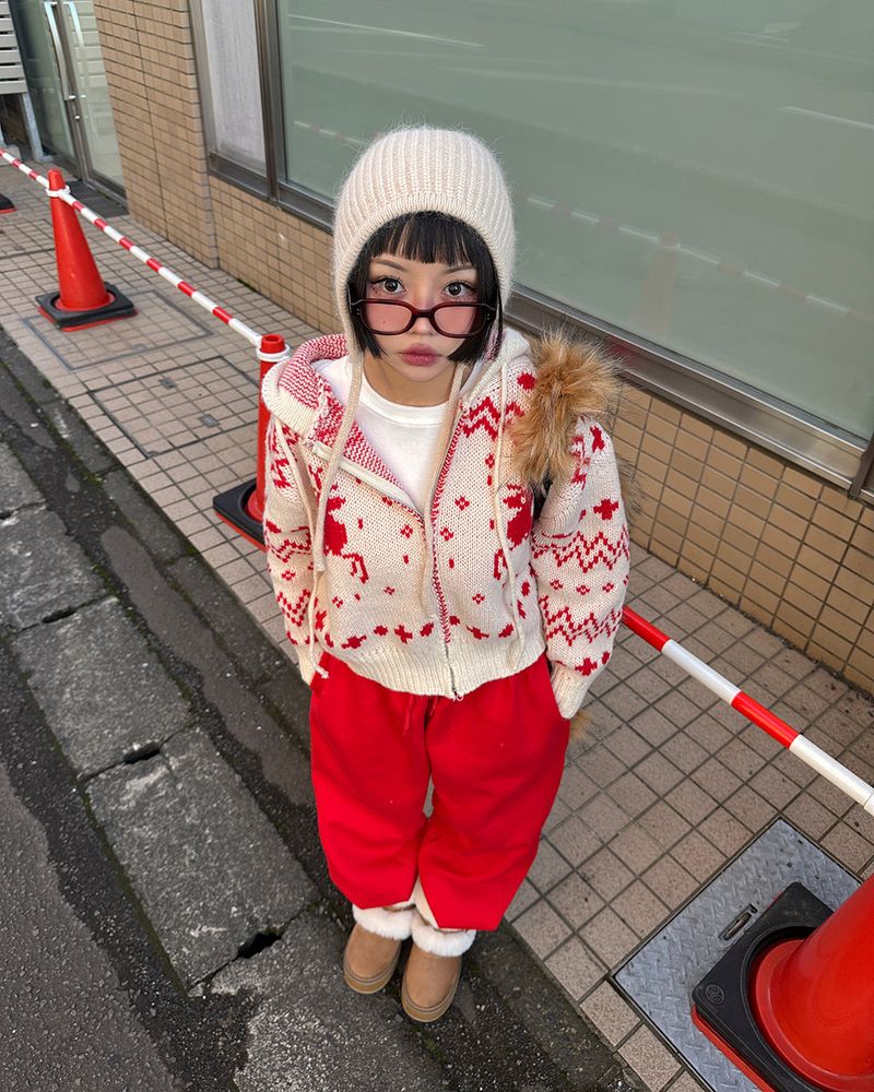 Delight-J（ディライトジェイ）の「Angora knit earring bonnet（Hats）」