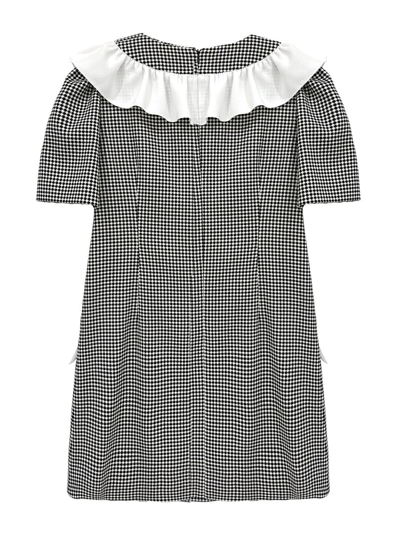 Gold button dress